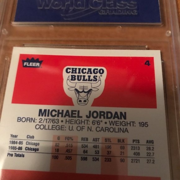 1996-97 Fleer #4 Michael Jordan Decade of Excell. - Picture 4 of 5